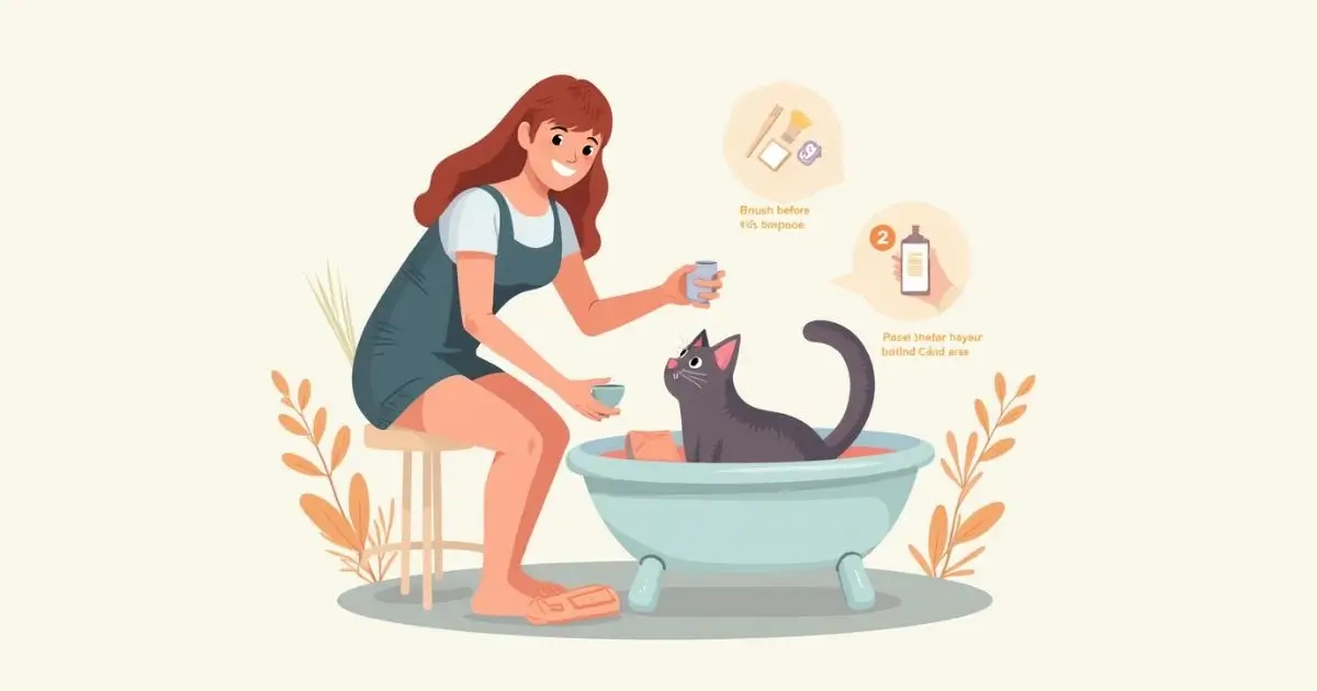 How to bathe a cat