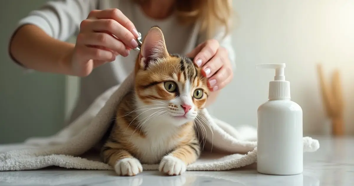 Cat ear cleaning tips