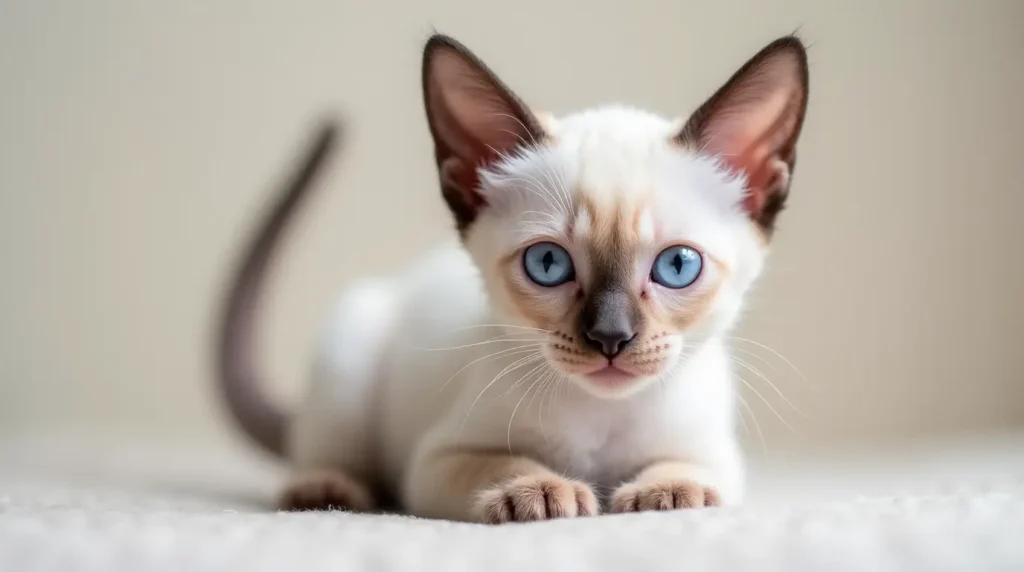 Physical Traits of the Lilac Point Siamese Kitten